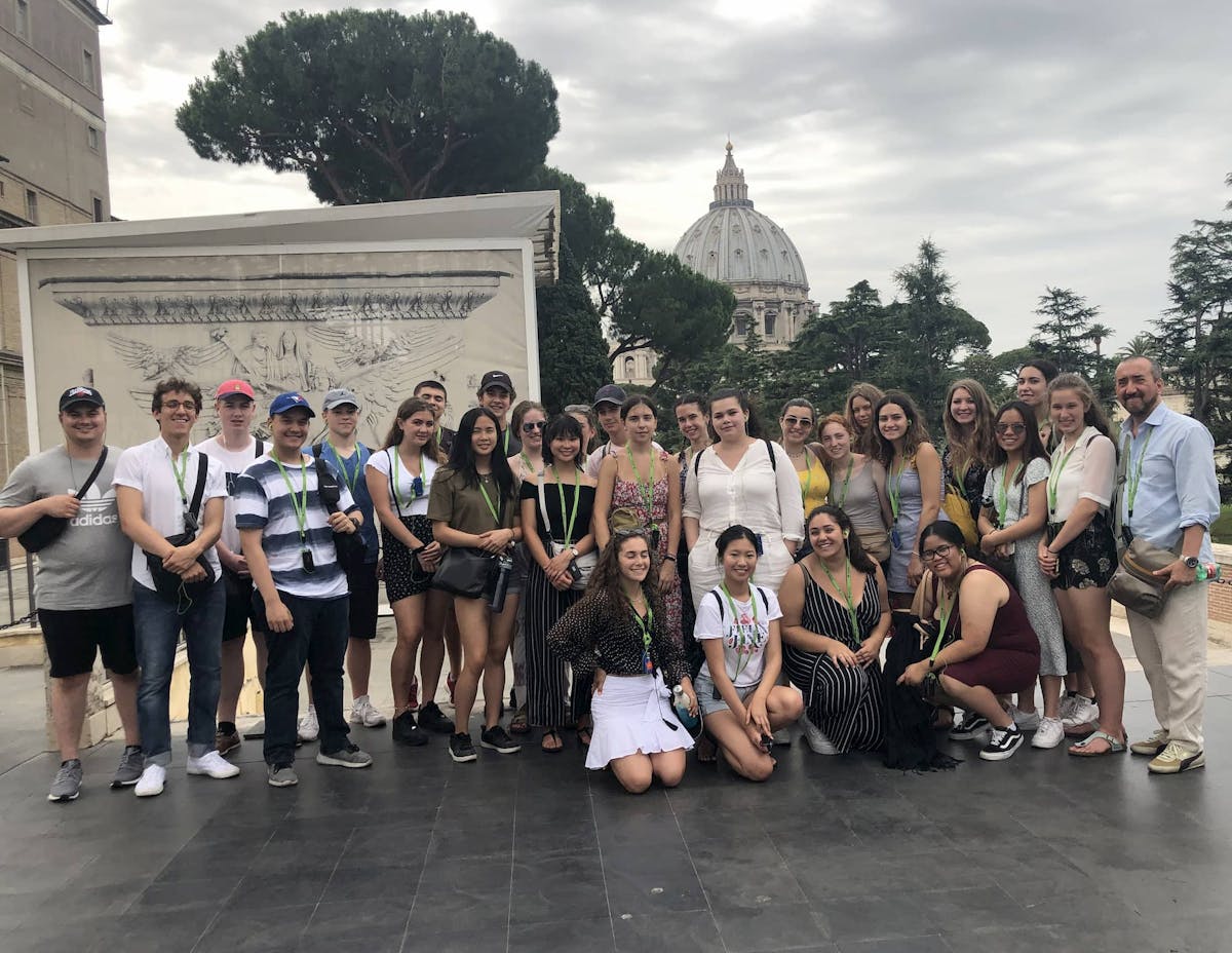 Students in Rome, Italy
